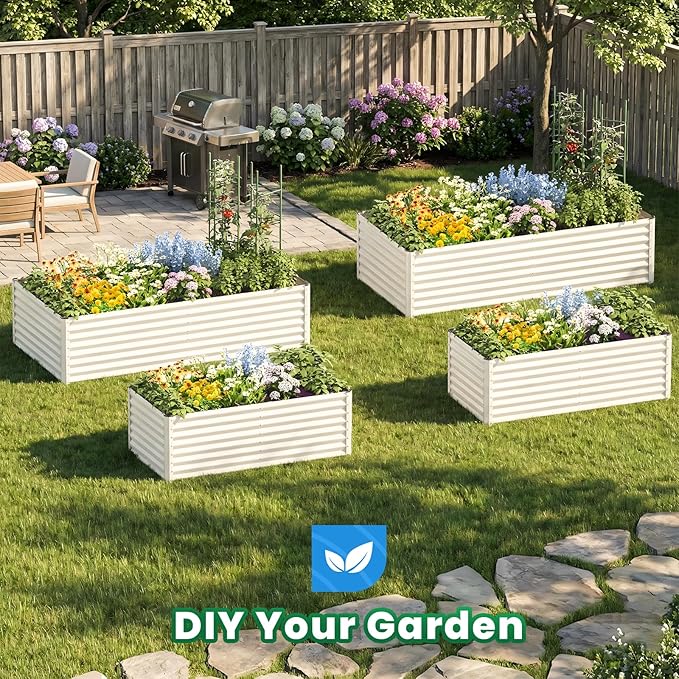 Quictent Galvanized Raised Garden Bed Metal Planter Box Bottomless - Image 7