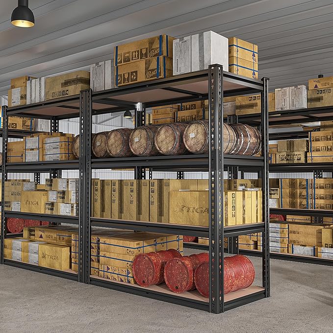 REIBII 40" W Garage Shelving 2000LBS Storage Shelves Adjustable Metal Shelving - Image 6