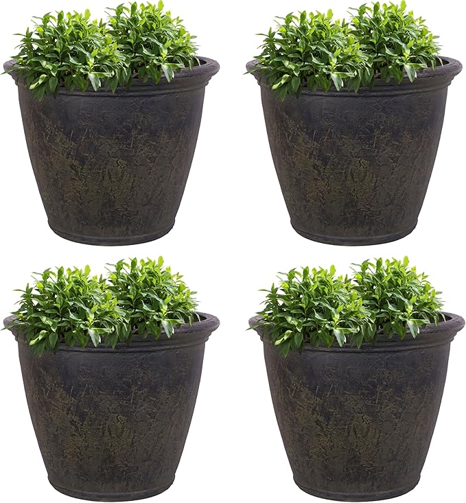 Sunnydaze 24-Inch Anjelica Large Plastic Pot by SunnydazeDecor