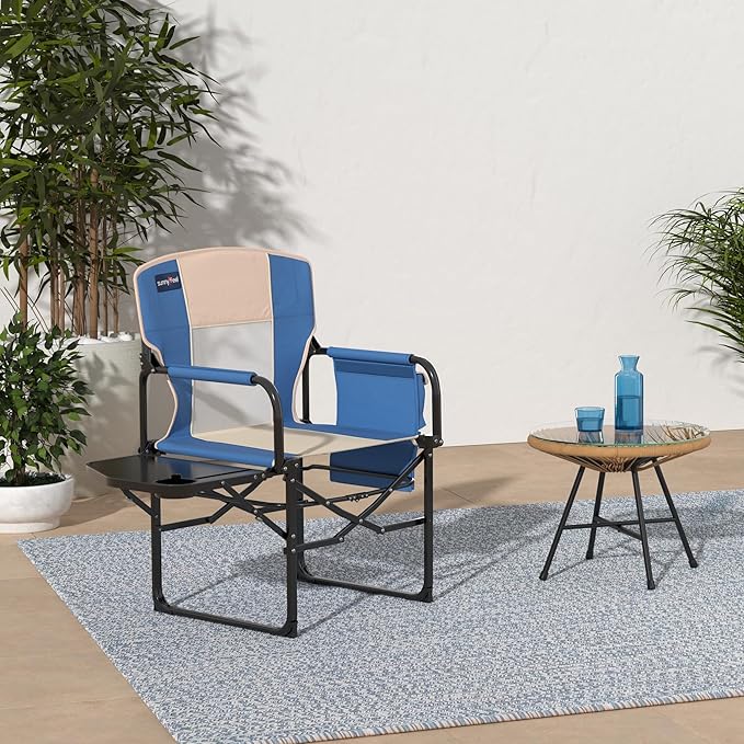 SUNNYFEEL Camping Directors Chair, Heavy Duty, Oversized Portable Folding Chair - Image 2