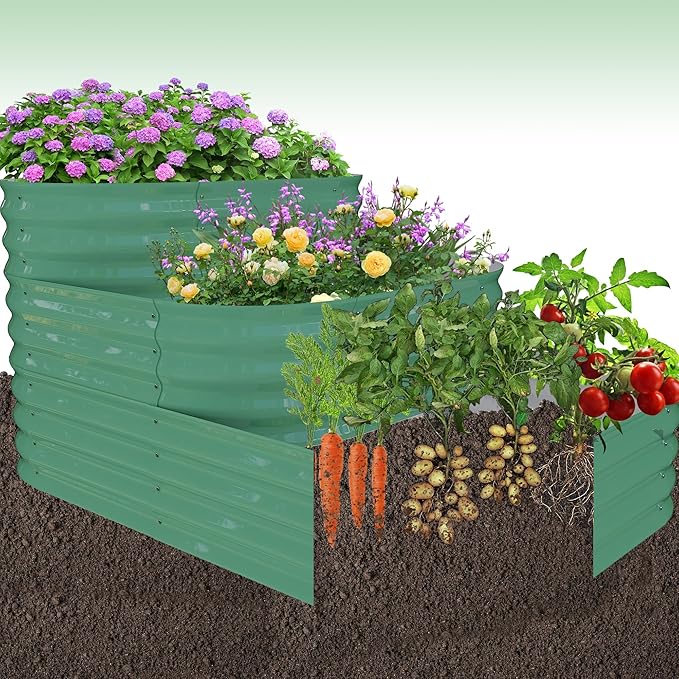 Galvanized Raised Garden Bed Kit – 61x42x31 in Outdoor Planter Box - Image 6