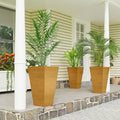 Outsunny Tall Planter for Outdoor Plants Set of 3, 28 Inch Taper Planter by Outsunny