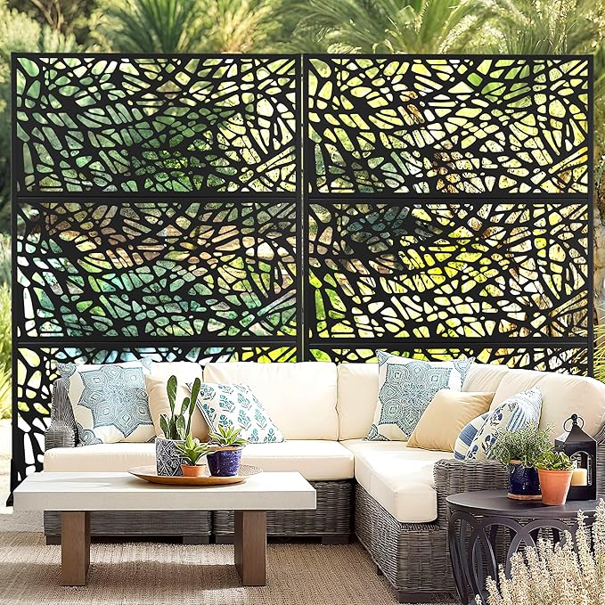 Outdoor Privacy Screen, Freestanding Privacy Fence Panels - Image 8