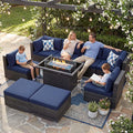 NICESOUL 9 Piece Oversized Outdoor Patio Furniture Set, 29.3'' High Back Comfy by NICESOUL