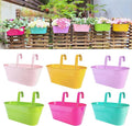LaLaGreen Rail Planter Outdoor Plants Colorful Metal Iron Strawberry Hanging by L%C3%A1L%C3%A1Green