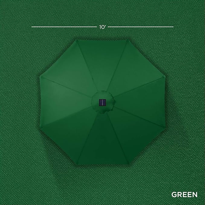 Best Choice Products 10ft Solar Polyester LED Lighted Patio Umbrella w/Tilt - Image 4