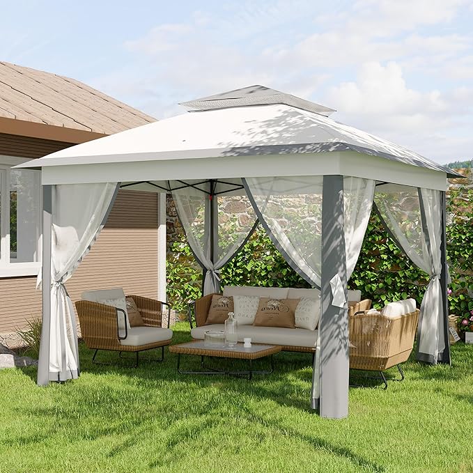 11'x11 Pop-Up Gazebo, Instant Outdoor Canopy Tent - Image 9