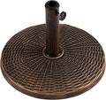 Yaheetech 22 lbs Heavy Duty Outdoor Umbrella Base 18" Round Patio All-Weather by Yaheetech