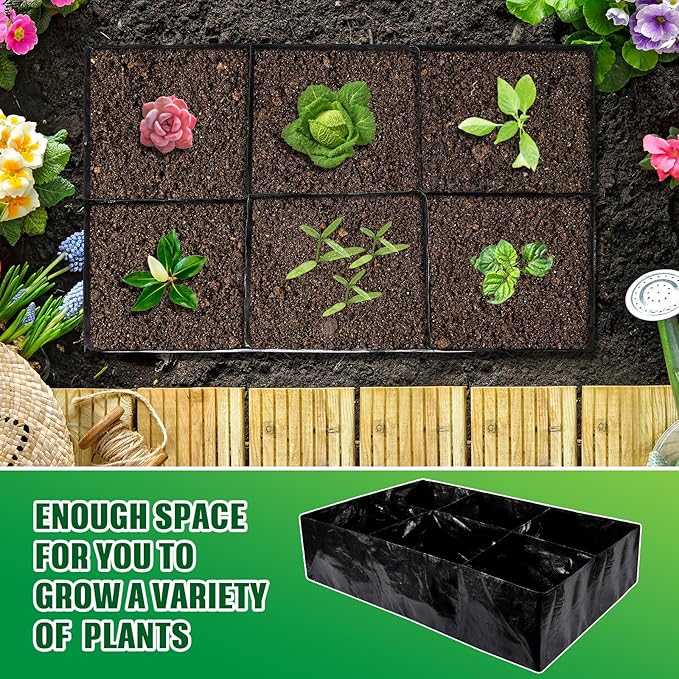 Woanger 8 Pcs 35 Gallon Fabric Raised Garden Bed Garden Bags to Grow Vegetables - Image 6