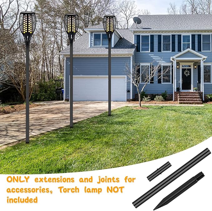 Chunful 8 Kit Solar Light Stakes Replacement Lame Lamp Extension Pole Ground - Image 5