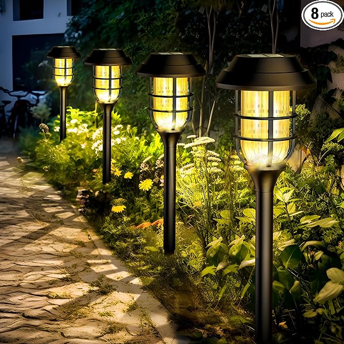 SOLPEX Solar Lights for Outside, Solar Outdoor Pathway Garden Lights Waterproof by Solpex
