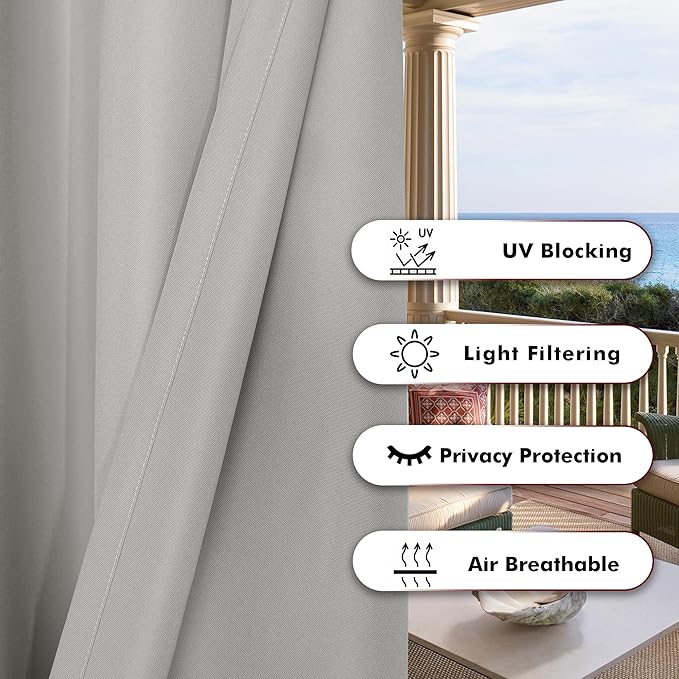 BONZER Waterproof Outdoor Curtains - Image 4