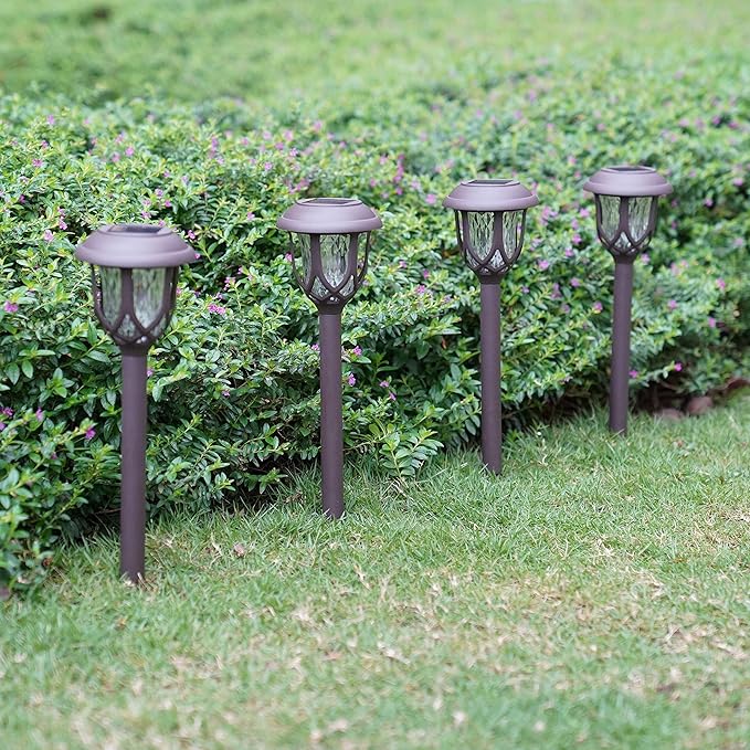 EXCMARK 10 Pack Solar Lights Outdoor Decorative Garden Yard Lights - Image 6
