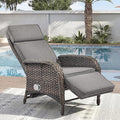 Zero Gravity Wicker Patio Recliner Chair by JelwalyPatioFurnitureSet