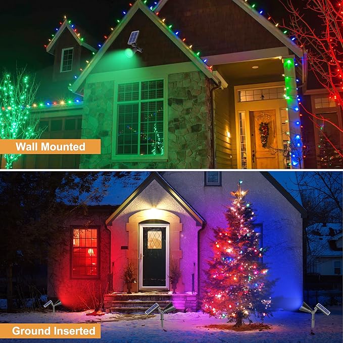 Solar Spot Lights Outdoor, Color Changing Spot Lights Outdoor 36 LEDs, - Image 4