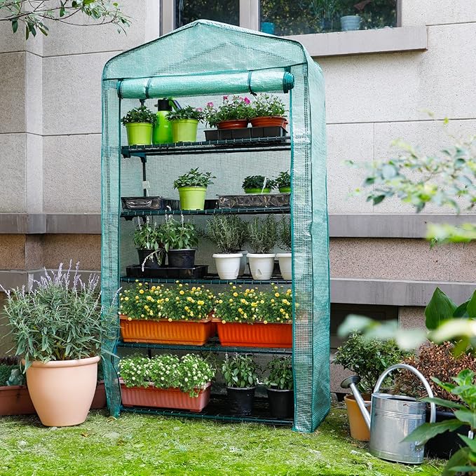 Worth Garden 50% Extra Wide Mini Greenhouse 5 Tier Portable Plant Green House - Image 5
