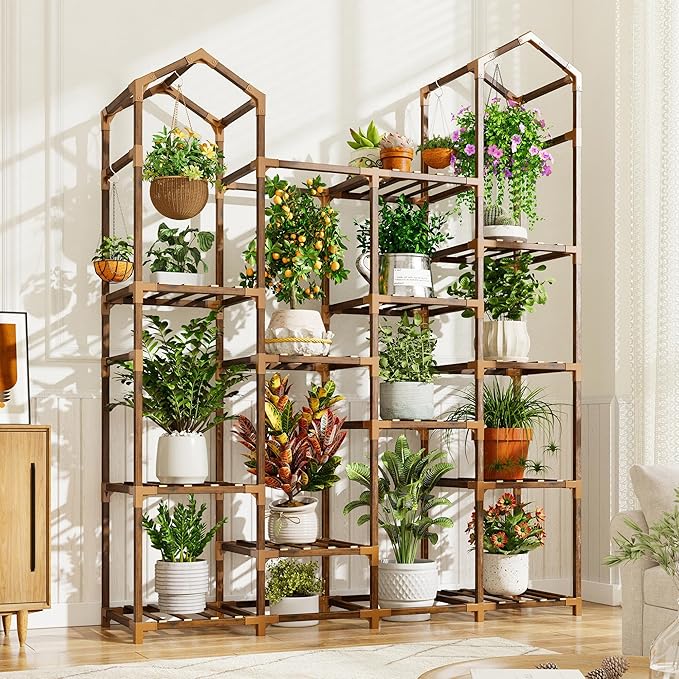 EnHomee Plant Stand Indoor Plant Stands Outdoor Tall Plant Shelf by EnHomee