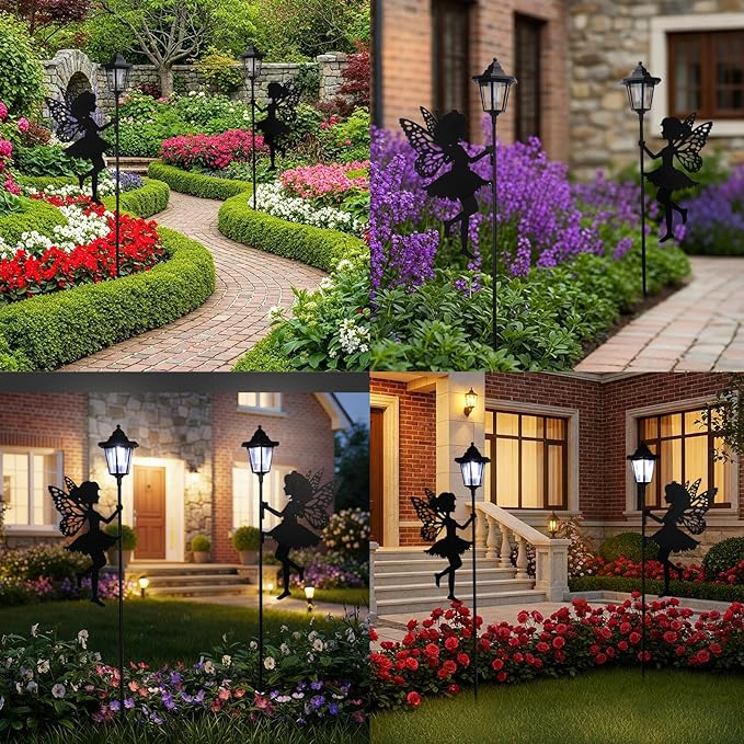ZKLiLi Fairy Solar Garden Light, Outdoor Garden Fairy Decor Waterproof Large - Image 6