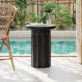 Christopher Knight Home Mervynt Outdoor Side Table, Lightweight Concrete Patio by ChristopherKnightHome