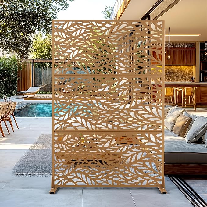 Outdoor Privacy Screen, Freestanding Privacy Fence Panels by FENCY