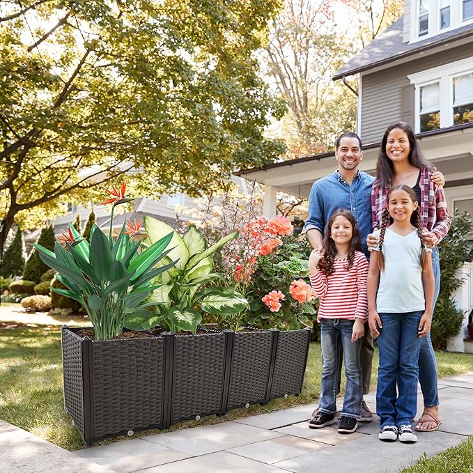 Large Planters for Outdoor Plants pots Elevated Garden Boxes Raised Garden Bed - Image 6