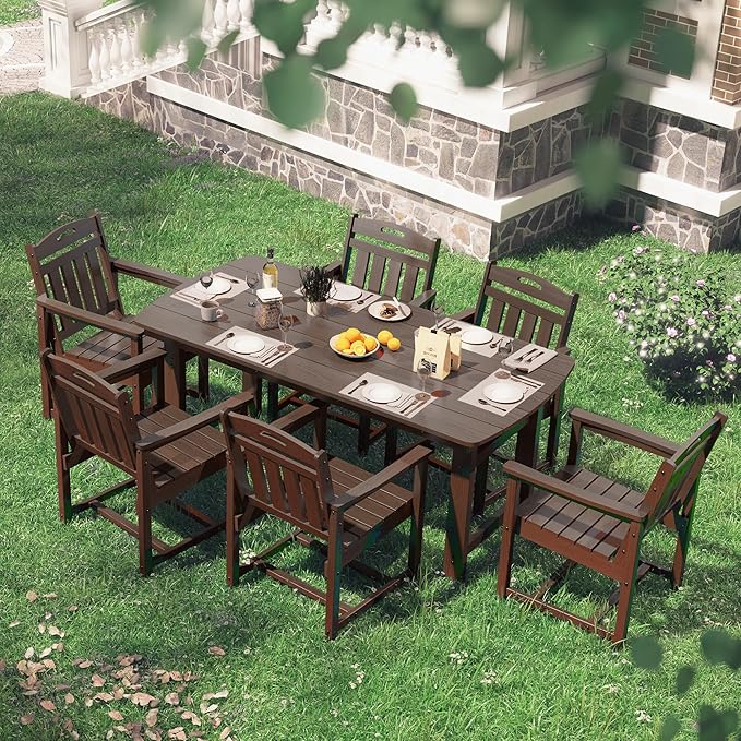 HDPE Outdoor Patio Dining Set - Image 7
