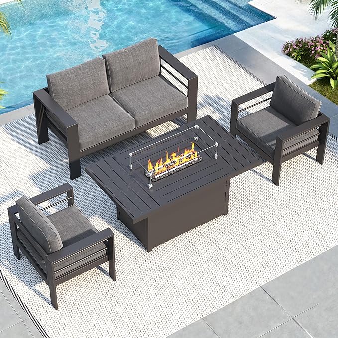 Solaste Aluminum Patio Furniture Set - Image 2