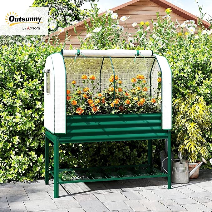 Outsunny Galvanised Raised Garden Bed - Image 2