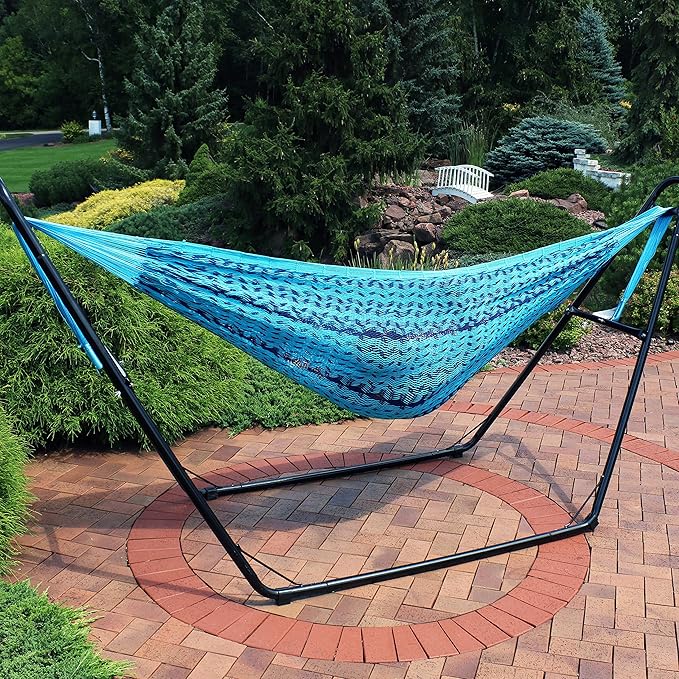 Sunnydaze Handwoven XXL Thick Cord Mayan Double Hammock - Image 9