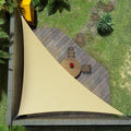 Amgo Custom Size 13' x 18' x 22.2' Beige Right Triangle Sun Shade Sail UPF50+ by Amgo