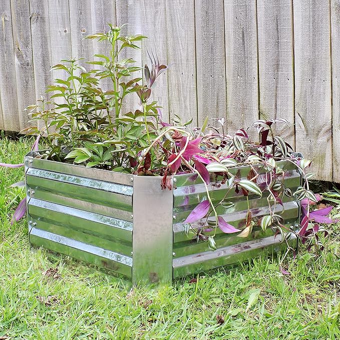 Sunnydaze 11.75" H Raised Metal Garden Bed - Image 7