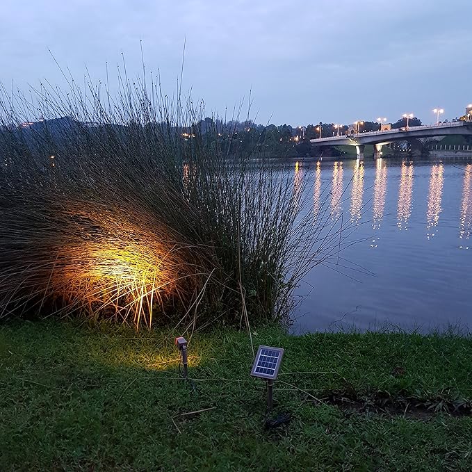 HEX 30X Twin Solar Spotlight Warm White LED Waterproof Dimmable Dusk to Dawn - Image 8