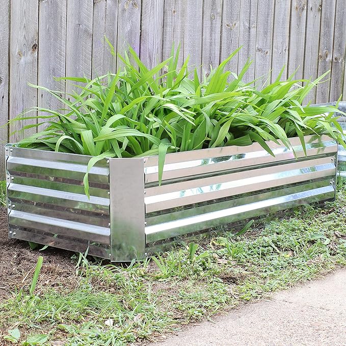 Sunnydaze 11.75" H Raised Metal Garden Bed - Image 7