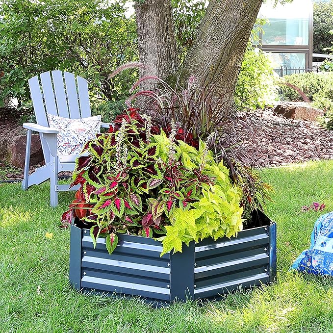 Sunnydaze 11.75" H Raised Metal Garden Bed - Image 7
