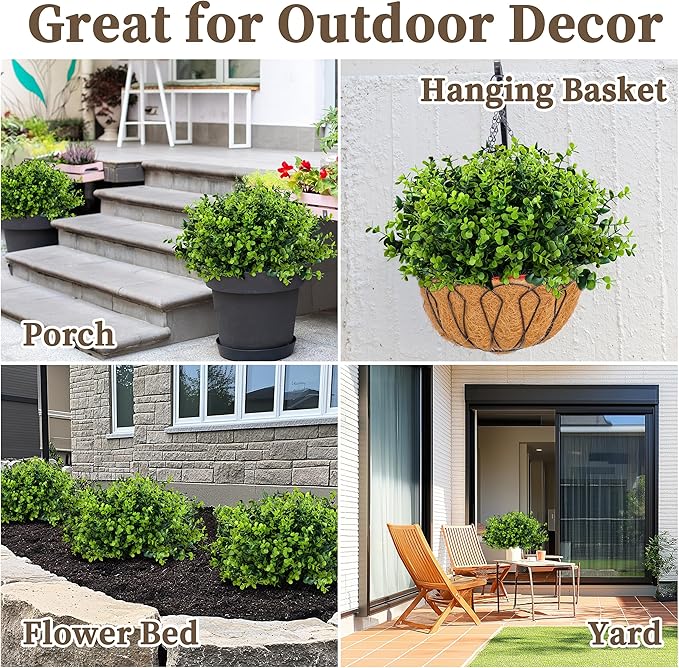 20 Bundles Artificial Greenery Boxwood Plants, Fake Plant - Image 6