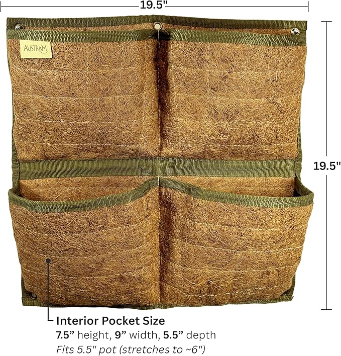 Vertical Garden Planter, 4 Pocket, Vertical Planter, wall planters - Image 2