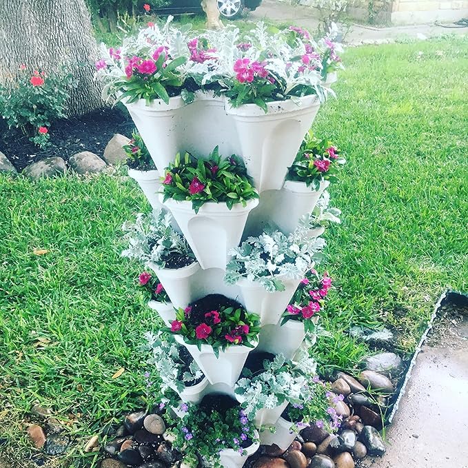 Mr. Stacky 5 Tiered Vertical Gardening Planter, Indoor & Outdoor - Image 4