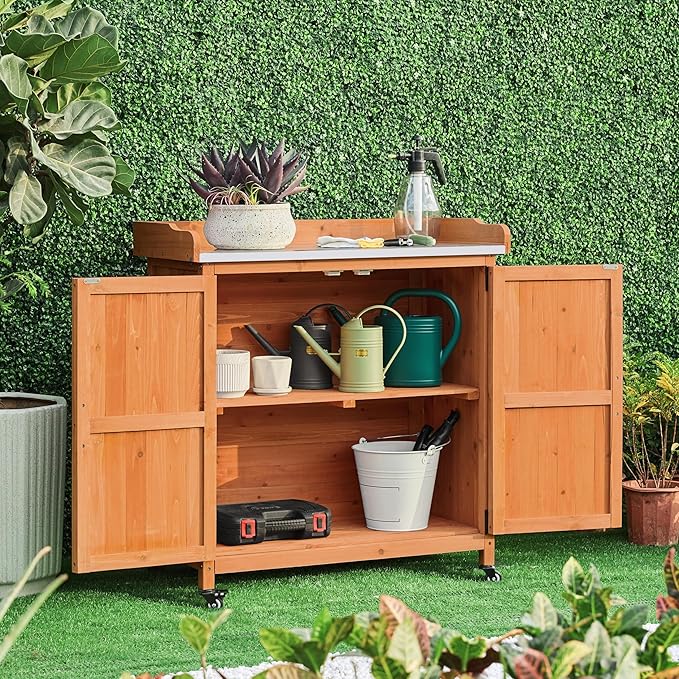 Yaheetech Garden Potting Bench Table - Image 6