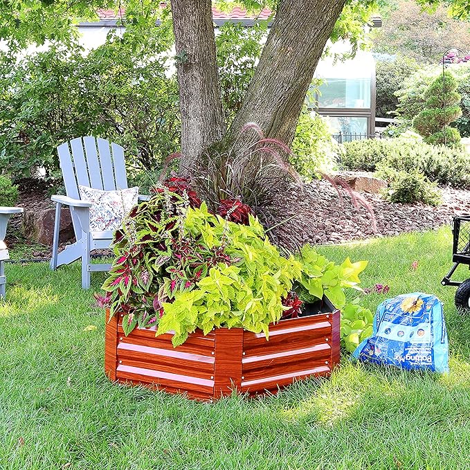 Sunnydaze 11.75" H Raised Metal Garden Bed - Image 7