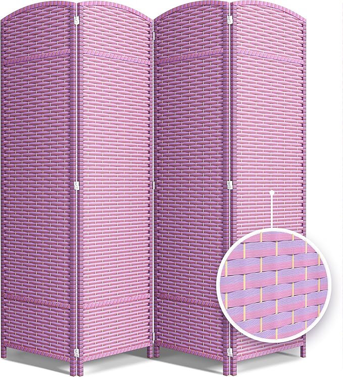 Sorbus 4-Panel Black Room Divider - Image 7
