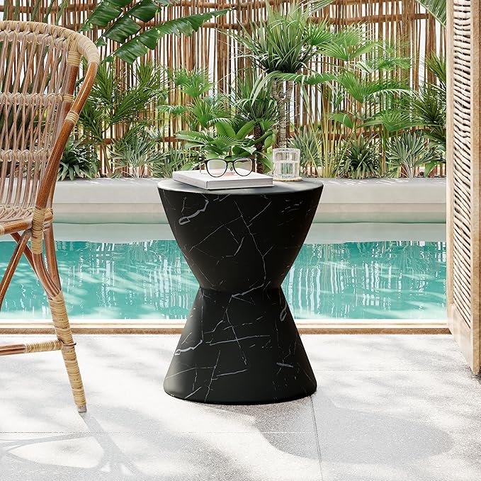 Christopher Knight Home Outdoor Side Table, Hourglass Shape Side Table by ChristopherKnightHome