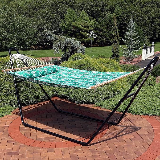 Sunnydaze Quilted Outdoor Hammock - Image 2