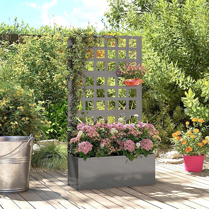 Outsunny Galvanized Raised Garden Bed - Image 6