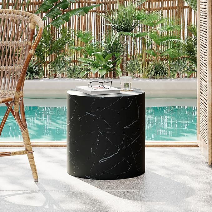 Christopher Knight Home Outdoor Round Side Table, Patio Garden Stool End Coffee by ChristopherKnightHome