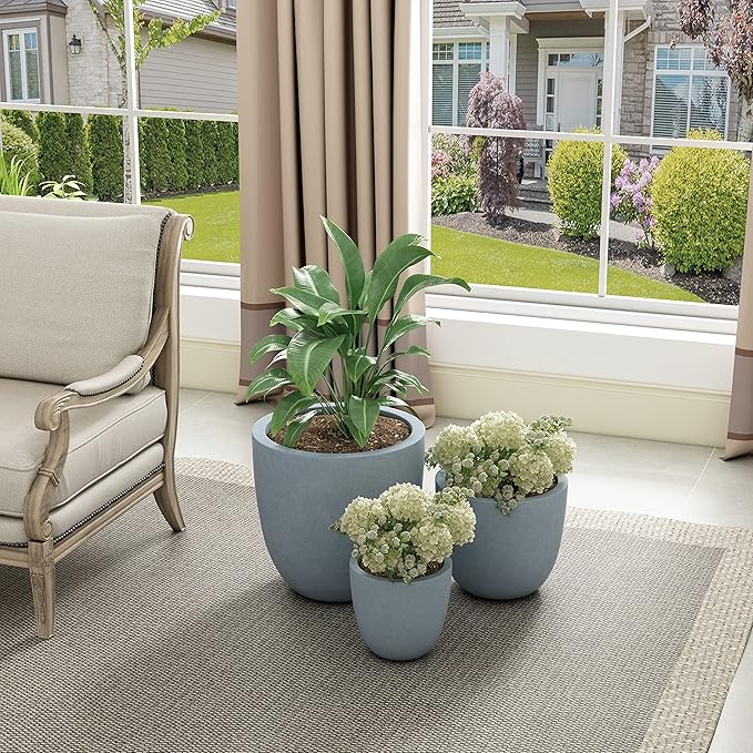 Kante 18", Outdoor Indoor Large Planter Pots - Image 4