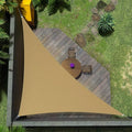 Amgo Custom Size 15' x 15' x 21.2' Sand Beige Right Triangle Sun Shade Sail by Amgo