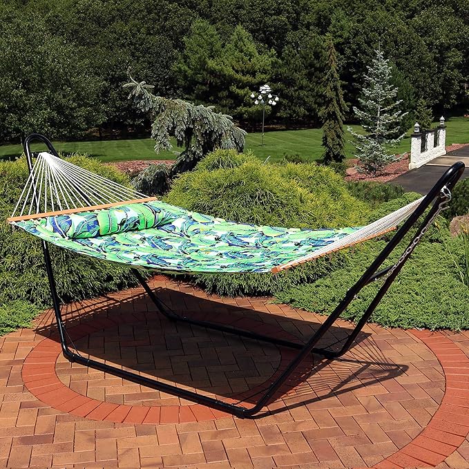 Sunnydaze Quilted Outdoor Hammock - Image 2