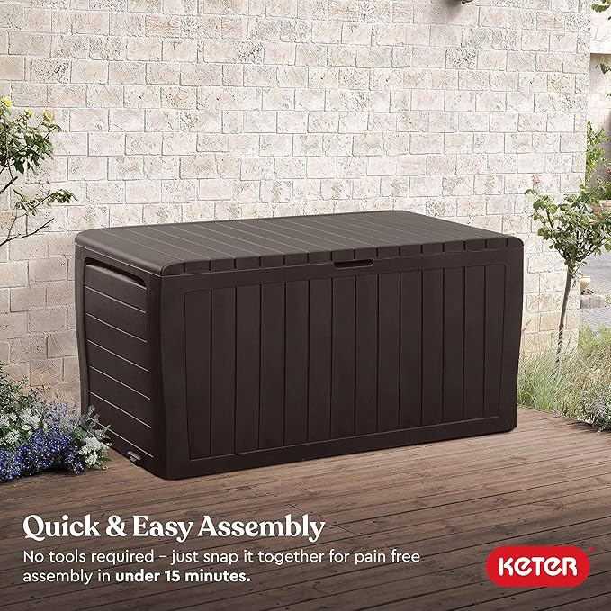 Keter Marvel Plus 71 Gallon Resin Outdoor Storage Box - Image 6