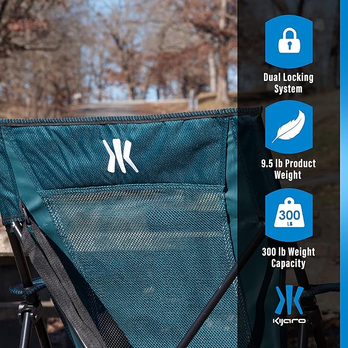 Kijaro Dual Lock Portable Camping Chairs - Image 6