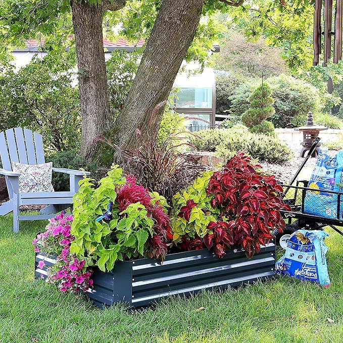 Sunnydaze 11.75" H Raised Metal Garden Bed - Image 7